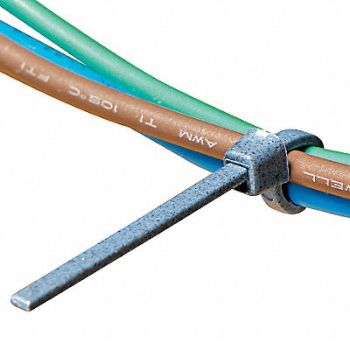 PANDUIT Cable Tie 7.3 in Blue PK100, 8TVX2
