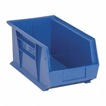 QUANTUM STORAGE SYSTEMS F0605 Hang and Stack Bin Blue PP 7 in, 9PNP8