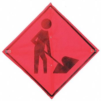 EASTERN METAL SIGNS AND SAFETY Workers Ahead Traffic Sign 36 x 36, 9PRM8
