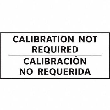 STRANCO INC Calibration Label Bilingual 1in H PK225, 9PWK2