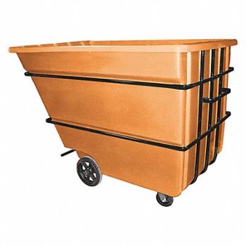 GRAINGER APPROVED Tilt Truck Heavy-Duty 2-1/4 cu yd Orange, 9PYM3