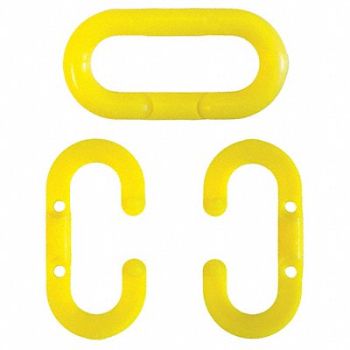 MR. CHAIN Chain Link 1-1/2 in Yellow Acetal PK10, 9PYW2
