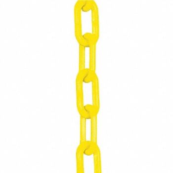 MR. CHAIN E1226 Plastic Chain 3 In x 300 ft Yellow, 9PYX5