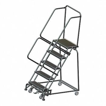 BALLYMORE Slope Lockstep Roll Ladder Steel 50 In.H, 9R364