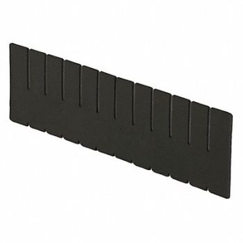 LEWISBINS Divider Black Polyethylene 4 7/16 in, 9R565