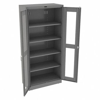 TENNSCO Storage Cabinet 78 x36 x24 MdGry 4Shlv, 9R841