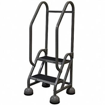COTTERMAN F2126 Rolling Ladder Hndrl Platfm 18 In H, 9RCT6