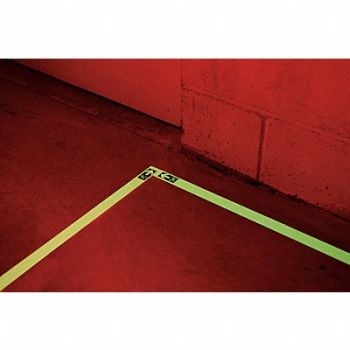 INCOM MANUFACTURING Floor Tape White 1 inx30 ft Roll, 9RFK9