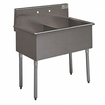 ADVANCE TABCO Scullery Sink Rect 36inx21inx14in, 9RNF2