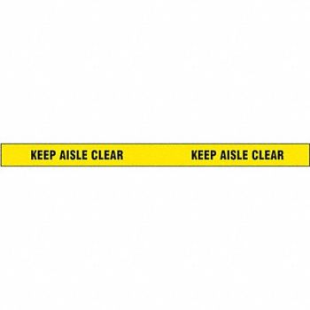 GRAINGER APPROVED Floor Tape Black/Yellow 2 inx180 ft Roll, 9RTV4