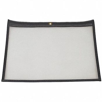 BAW PLASTICS Shop Env 12 x 9 In Bk Plstc PK50, 9RVZ6