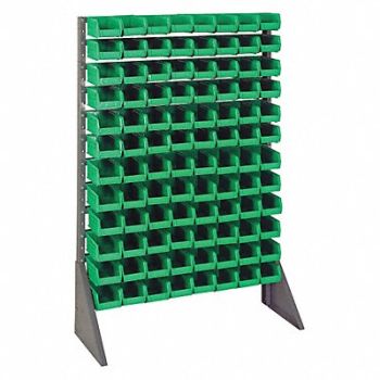 QUANTUM STORAGE SYSTEMS F1608 BinRailFlrRck 36inx54inx15in LdCp 50 lb, 9RYW3