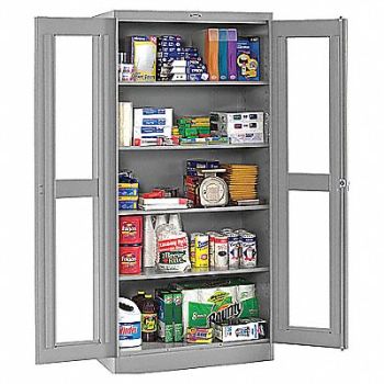 TENNSCO Storage Cabinet 78 x48 x24 MdGry 4Shlv, 9T101