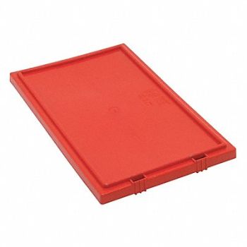 QUANTUM STORAGE SYSTEMS E1887 Lid Red Polyethylene 16 in, 9T368