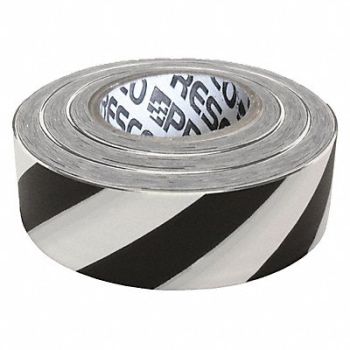 PRESCO PRODUCTS CO Flagging Tape White/Blk 300ft x 1-3/8In, 3JWD2