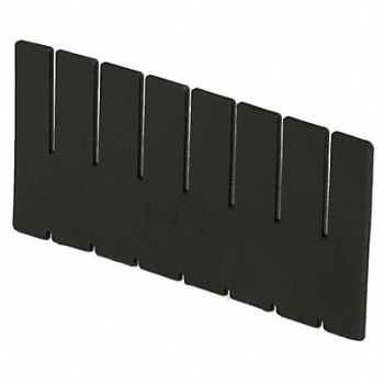 LEWISBINS Divider Black Polyethylene 4.4 in, 9T556