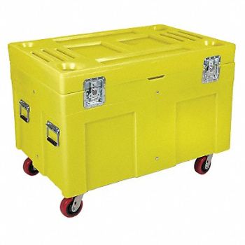 MYTON INDUSTRIES F1330 Storage Cart Yellow Polyethylene 34 in, 9T905