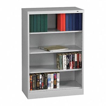 TENNSCO Bookcase Width 36 In 4 Shelf Grey, 9TE61