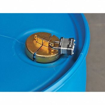 GRAINGER APPROVED Drum Plug Lock Device ZDC Metal ZP PK2, 9TM76