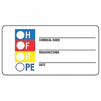 BADGER TAG LABEL CORP HMIG Self-Laminating Label 1.5x3 PK500, 9TXM3