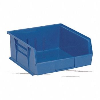 QUANTUM STORAGE SYSTEMS F0603 Hang and Stack Bin Blue PP 5 in, 9U073
