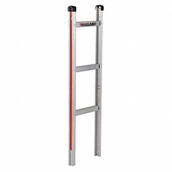 MAGLINER Straight Back Frame Steel Silver, 9U476