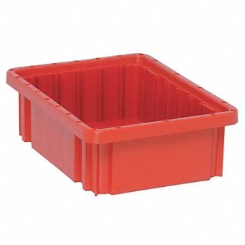 QUANTUM STORAGE SYSTEMS Divider Box Red Polypropylene 12, 9UA67