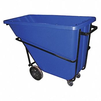 GRAINGER APPROVED Tilt Truck Heavy-Duty 5/8 cu yd. Blue, 9UAA3