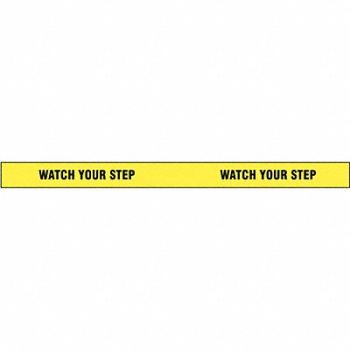 GRAINGER APPROVED Floor Tape Black/Yellow 2 inx180 ft Roll, 9UAA9