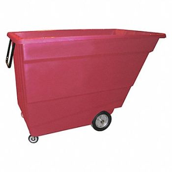 GRAINGER APPROVED Tilt Truck Light-Duty 1-3/4 cu yd. Red, 9UAC0