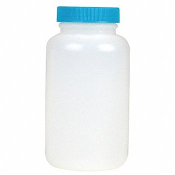 GRAINGER APPROVED Precleaned/QC Bottle 250mL Wide PK24, 9VNG4