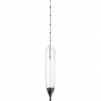 DURAC Hydrometer Alcohol 75-95 Proof 12 In H, 9VPX5
