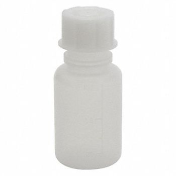 DYNALON Graduated Bottle 100mL Plastic Wide PK10, 9VX70