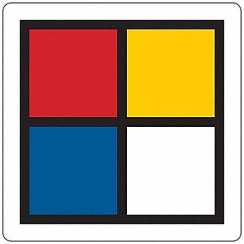 BRADY NFR Label 7/8 in H 7/8 in W PK750, 9W646