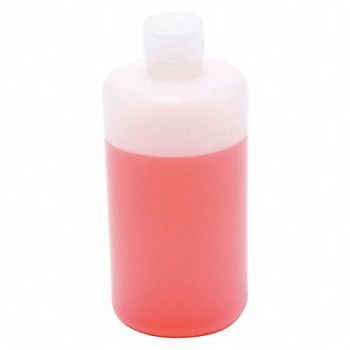 LAB SAFETY SUPPLY Bottle 500mL Plastic Narrow PK12, 9W698