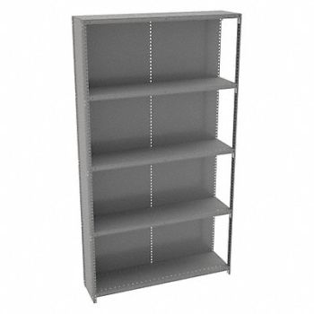 TENNSCO Metal Shlvng Cap 650 lb 12inx84inx48in, 9WD06