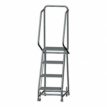 BALLYMORE Rolling Ladder Steel 38 In.H, 9WDR8