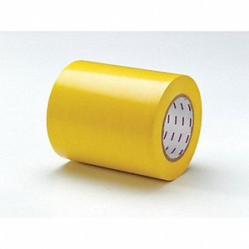 GRAINGER APPROVED E7755 Floor Tape Yellow 6 inx180 ft Roll, 9WEJ8