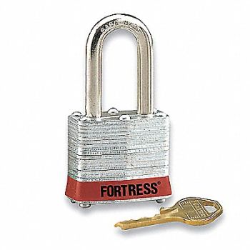 GRAINGER APPROVED Lockout Padlock KD Red 1-1/4 H, 9WFR4