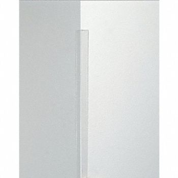 PAWLING CORP Corner Guard 1-1/8 x 48 In Clear Smooth, 9WFZ8