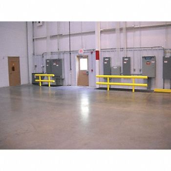 GRAINGER APPROVED Guard Rail System Yellow 42 in H Steel, 9WGT9