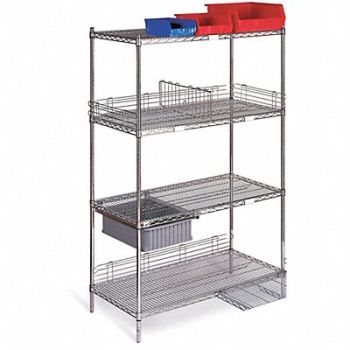 GRAINGER APPROVED Wire Shlvng 24x68x72in Shlf Cap 200lb, 8YA38