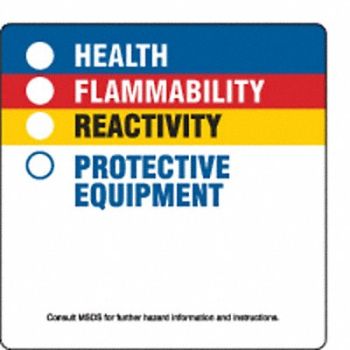 BRADY HMIG Label Self-Adhesive Paper PK500, 9WJ71
