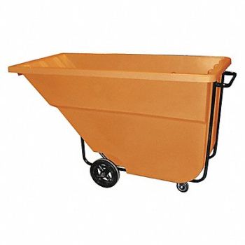 GRAINGER APPROVED Tilt Truck Med-Duty 1-1/8 cu yd Orange, 9WK91