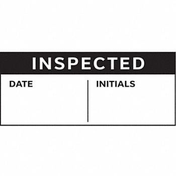 STRANCO INC Inspection Label English Quality PK350, 9WKK9