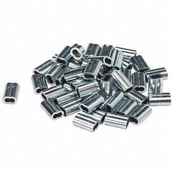ELECTROMARK Valve Tag Crimp Aluminum PK100, 9WL29