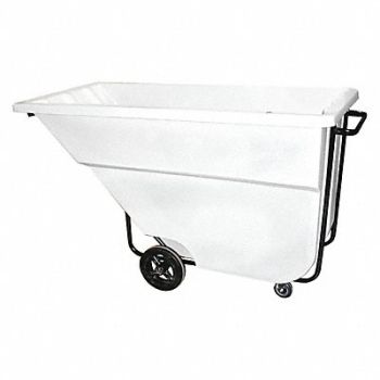 GRAINGER APPROVED Tilt Truck Medium-Duty 1-1/8 cu yd White, 9WM01