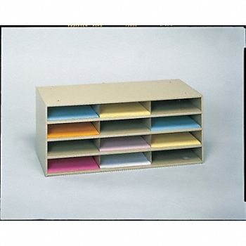 DURHAM MFG Literature And Mail Sorter Black, 8JK33