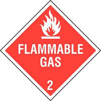 STRANCO INC DOT Container Placard 10-3/4 Label W, 9WPE4