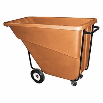 GRAINGER APPROVED Tilt Truck Medium-Duty 5/8 cu yd Orange, 9WT40